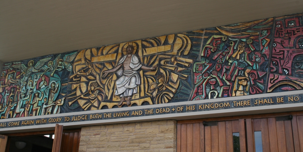 Photo showing Bas-relief \'Last Judgement\' in Leyland