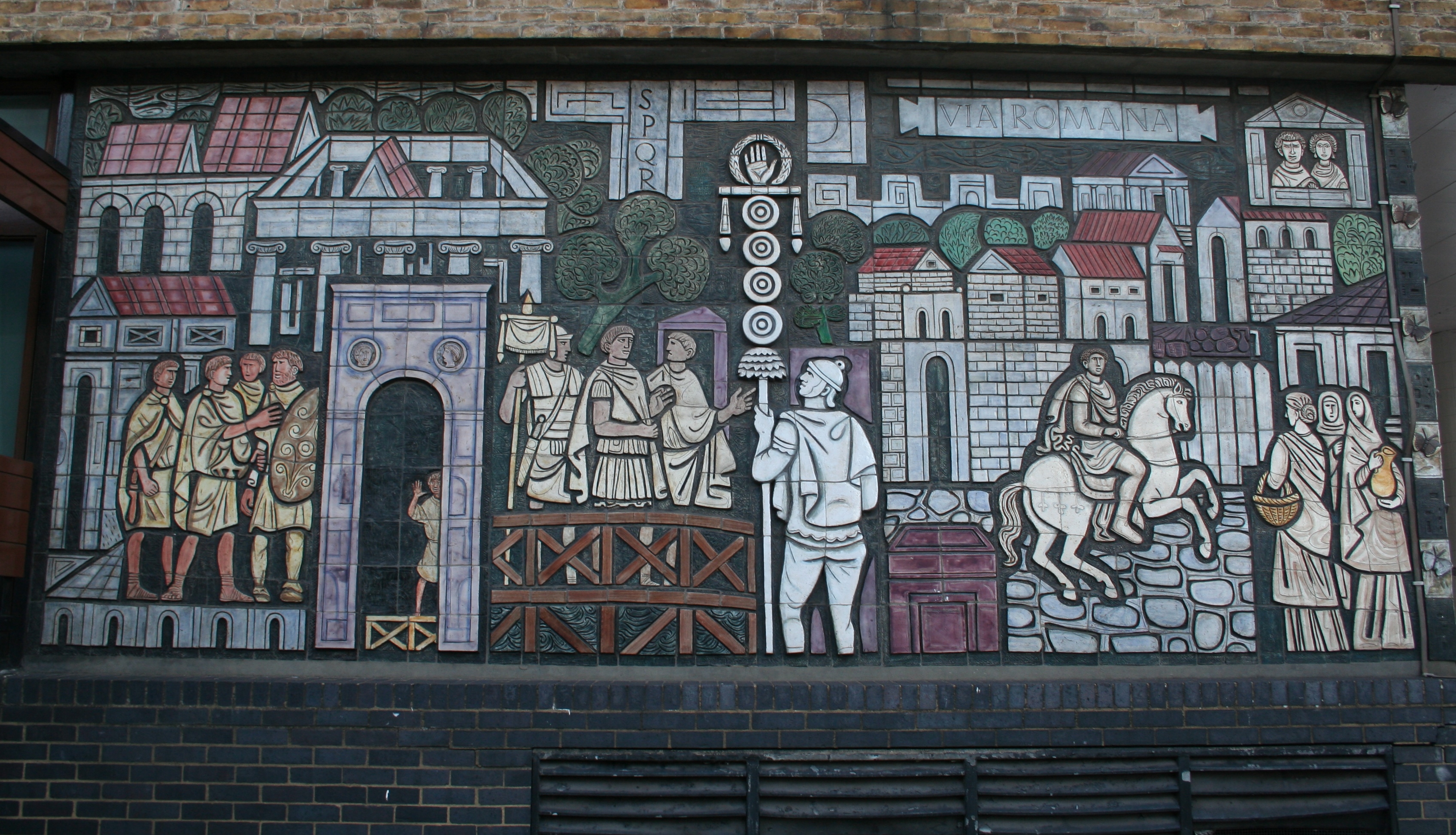 Photo montrant \'History of Old Kent Road\' painting in London