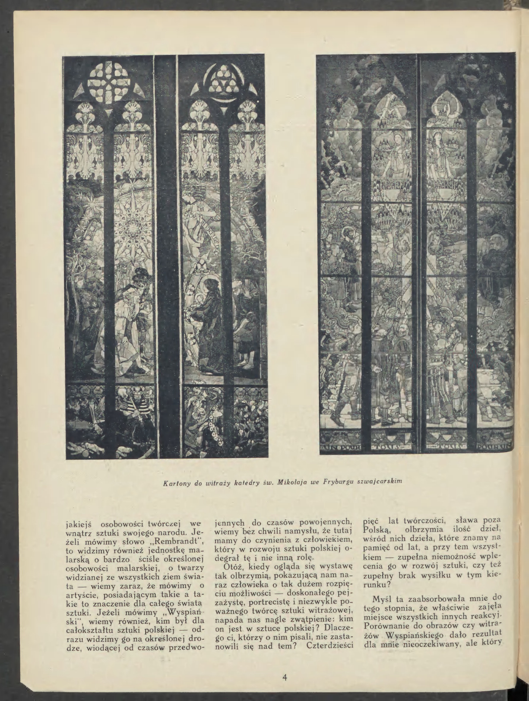 Fotografia przedstawiająca Cartons for Joseph Mehoffer\'s stained-glass windows in Freiburg