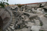 Fotografia przedstawiająca Sculpture \"Earth snail\" by Jacques Warminski at the Orbière