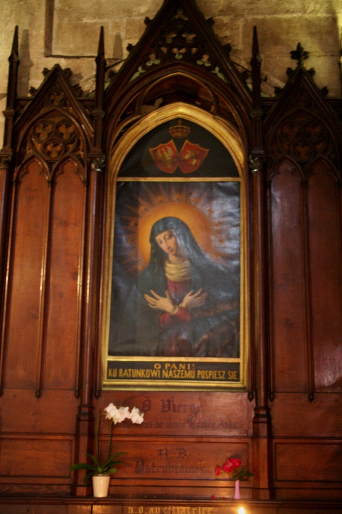 Photo montrant Copie du tableau de Notre-Dame de la Porte de l\'Aurore de l\'église Saint-Séverin à Paris