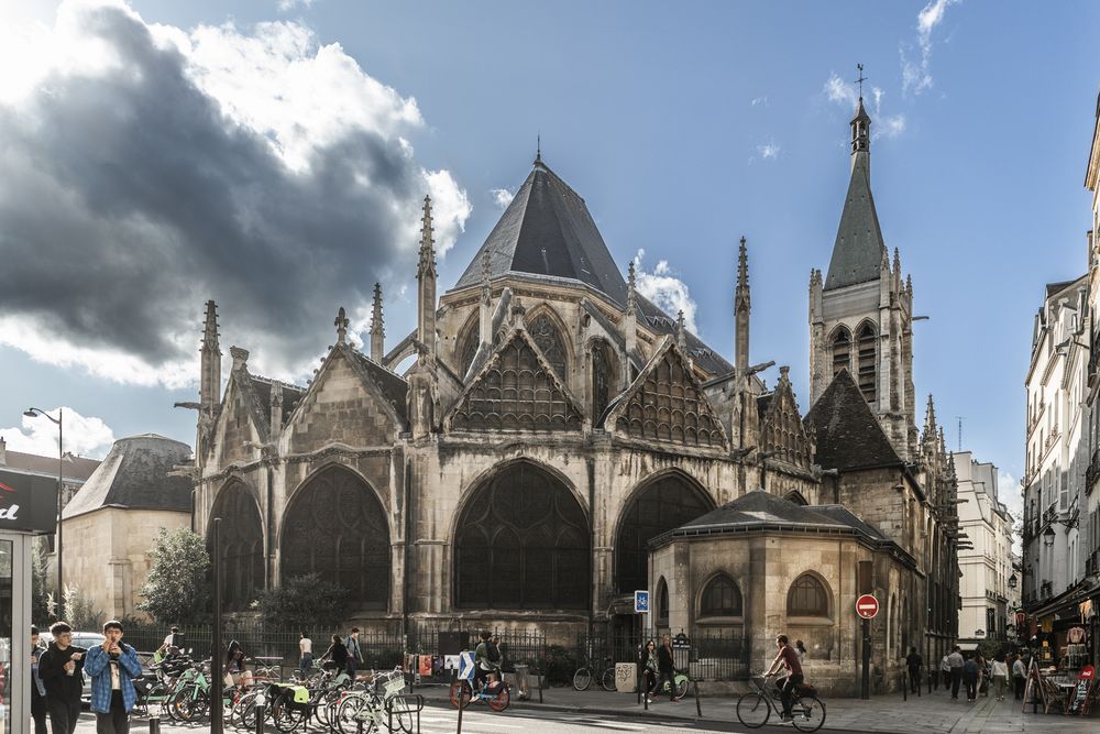 Photo montrant Copie du tableau de Notre-Dame de la Porte de l\'Aurore de l\'église Saint-Séverin à Paris