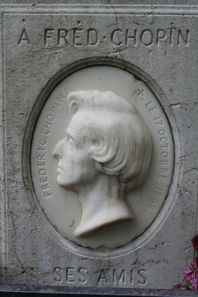 Photo montrant Tombstone of Frédéric Chopin by Jean-Baptiste Clésinger in Paris