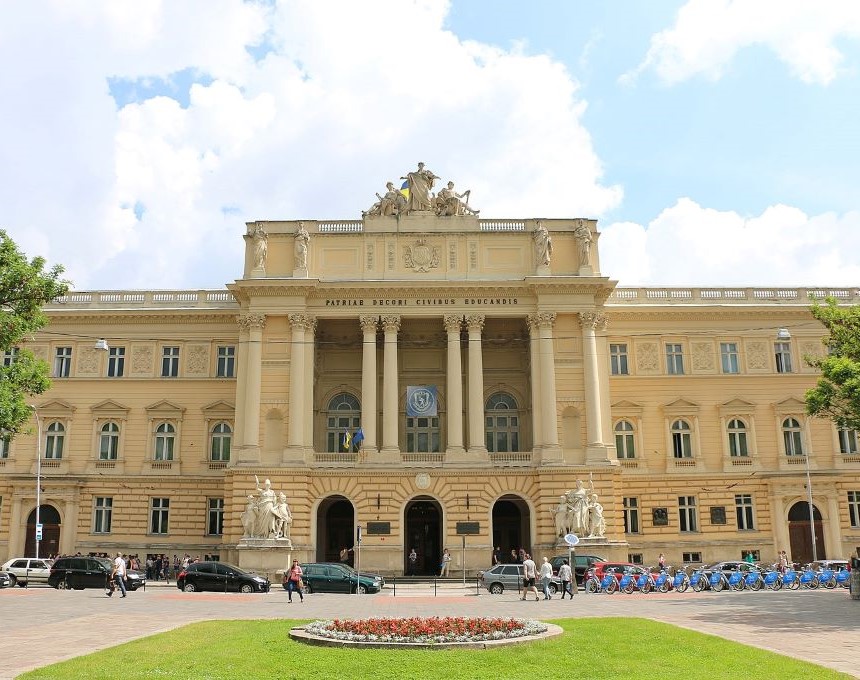 Seat of the Jan Kazimierz University, former Galician Regional Parliament, Lviv (Ukraine)