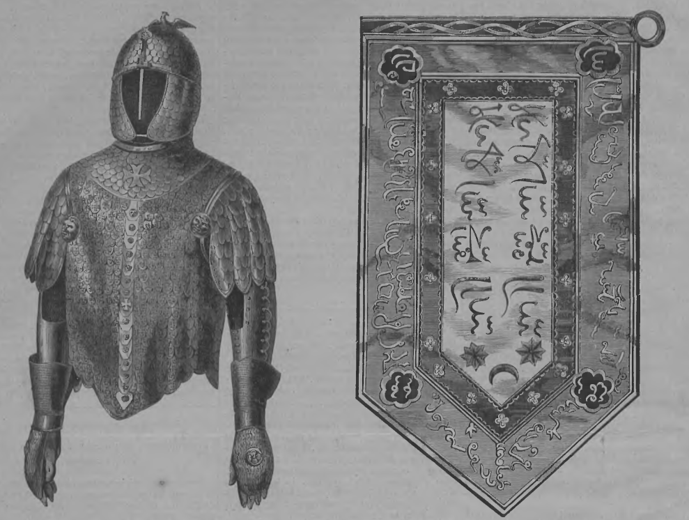 Photo montrant Description of the armour of John III Sobieski and the captured Turkish flag