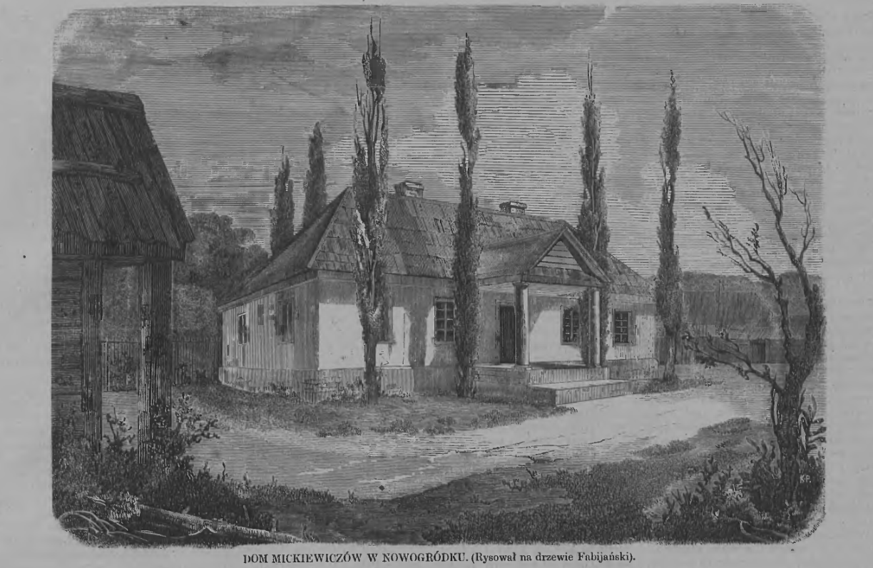 Fotografia przedstawiająca Description of Tuchanovich and the house of the Mickiewicz family in Novogrudok
