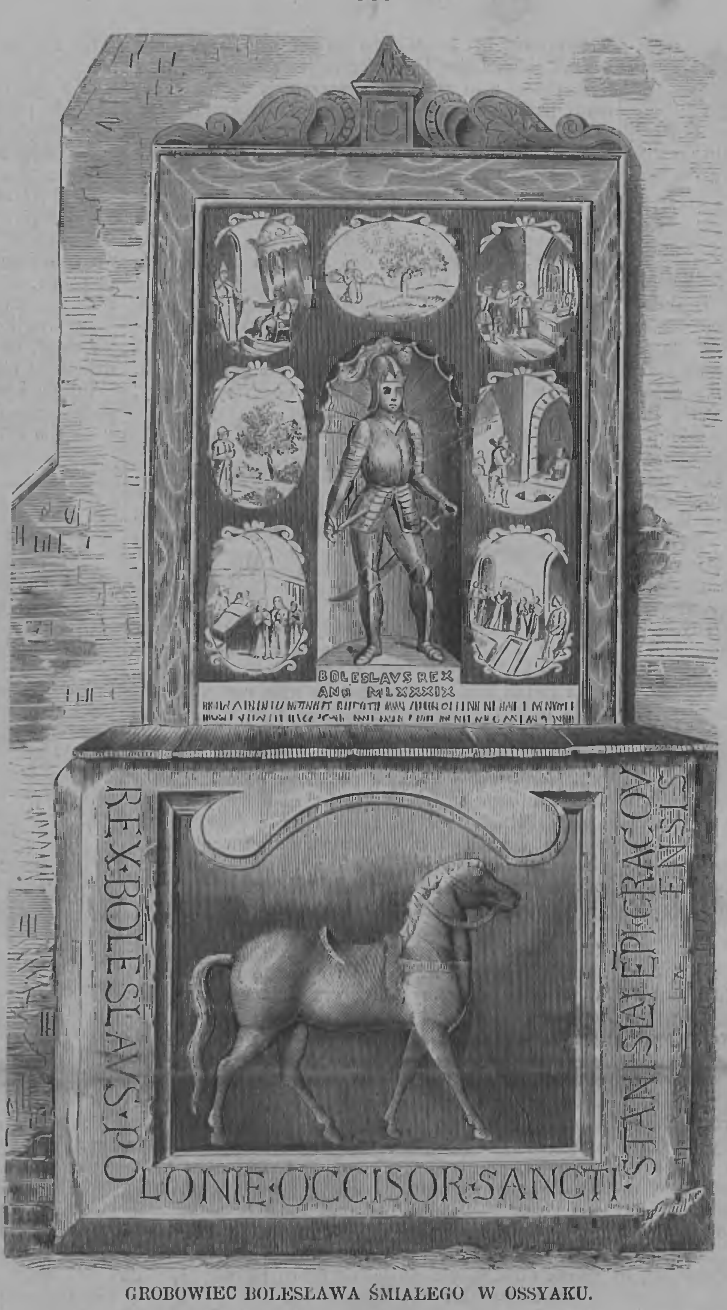 Fotografia przedstawiająca Opis grobowca Bolesława Śmiałego w Ossyaku