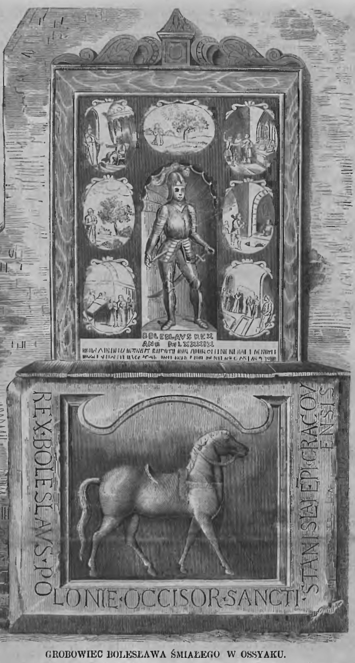 Photo showing Description of the tomb of Boleslaw the Bold in Ossyak