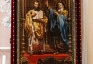 Fotografia przedstawiająca Jan Matejko\'s painting \"Saints Apostles Cyril and Methodius\" in Velehrad