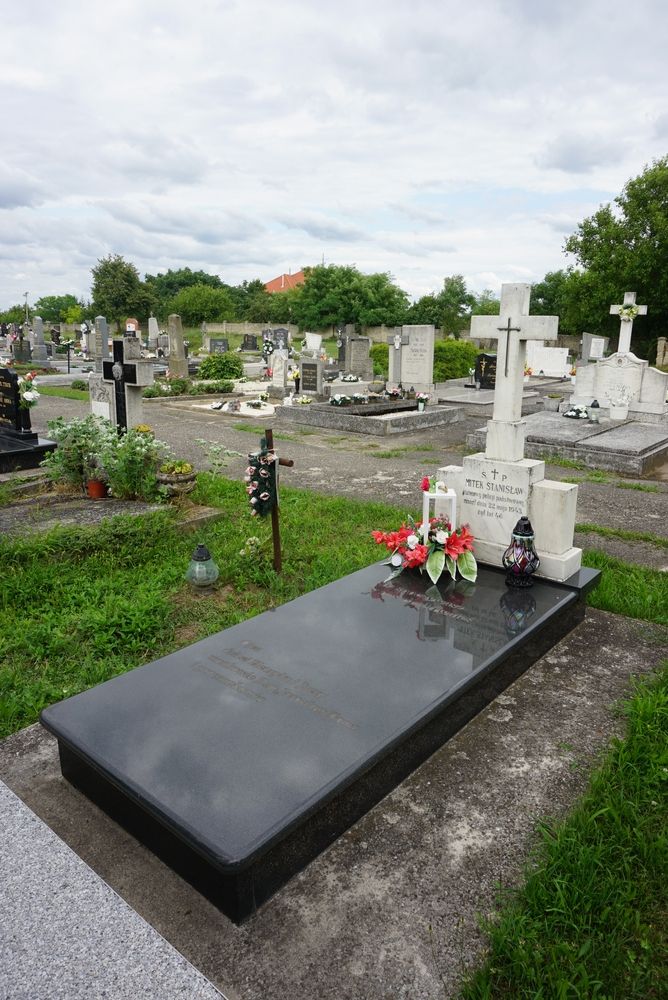 Two Polish graves from World War II in the local cemetery