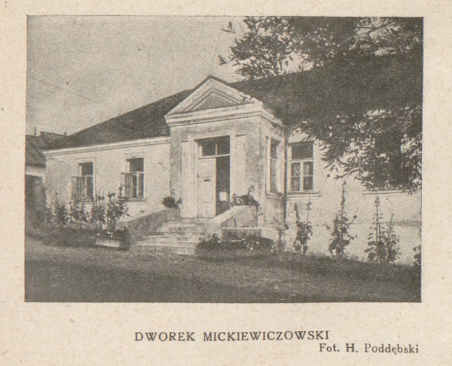 Mickiewicz Manor in Nowogródek, photo: H. Poddębski
