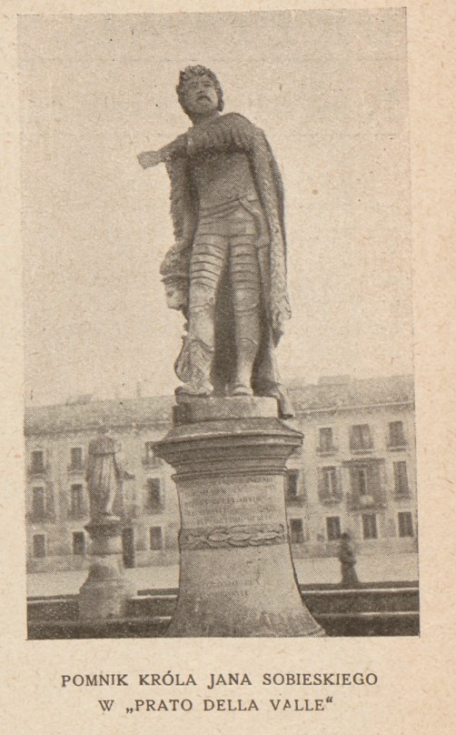 Pomnik króla Jana III Sobieskiego w Prato della Valle w Padwie