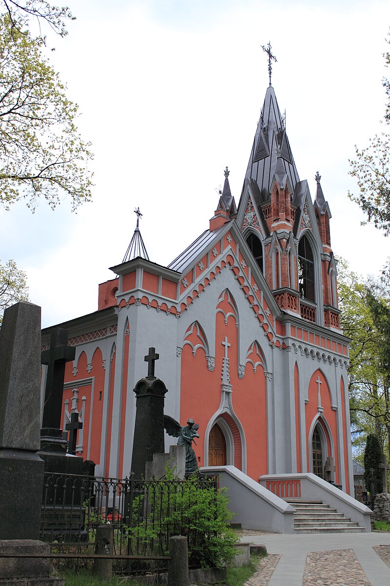 Central chapel of the Rossa cemetery in Vilnius