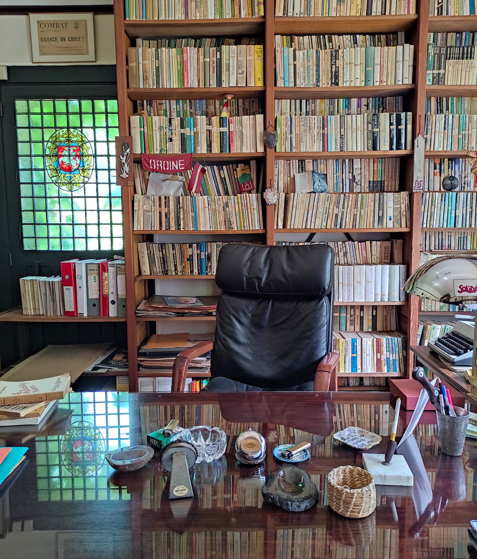 Interior of the headquarters of the Culture Literary Institute in Le Mesnil-le-Roi