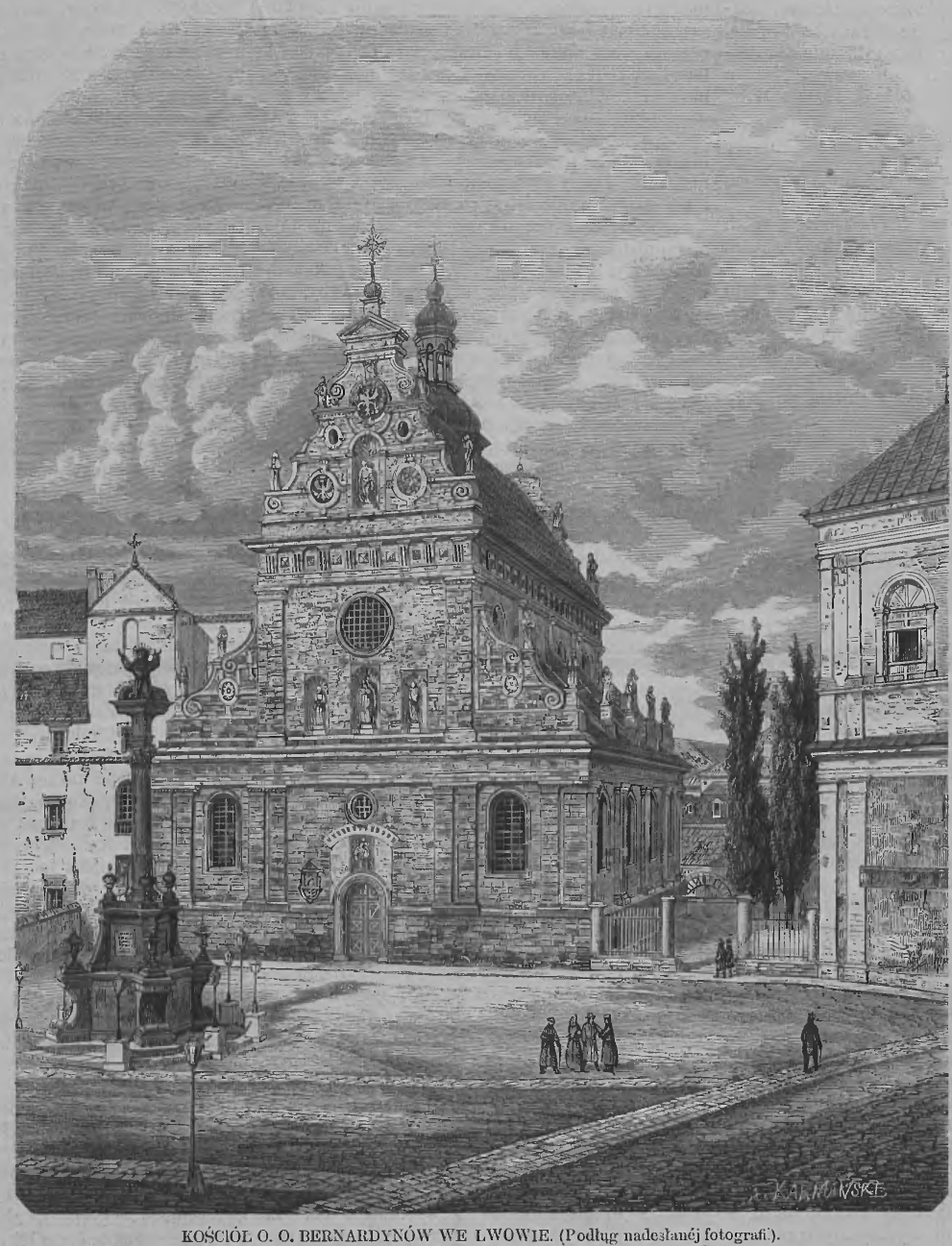 Fotografia przedstawiająca Description of the Bernardine Church in Lviv