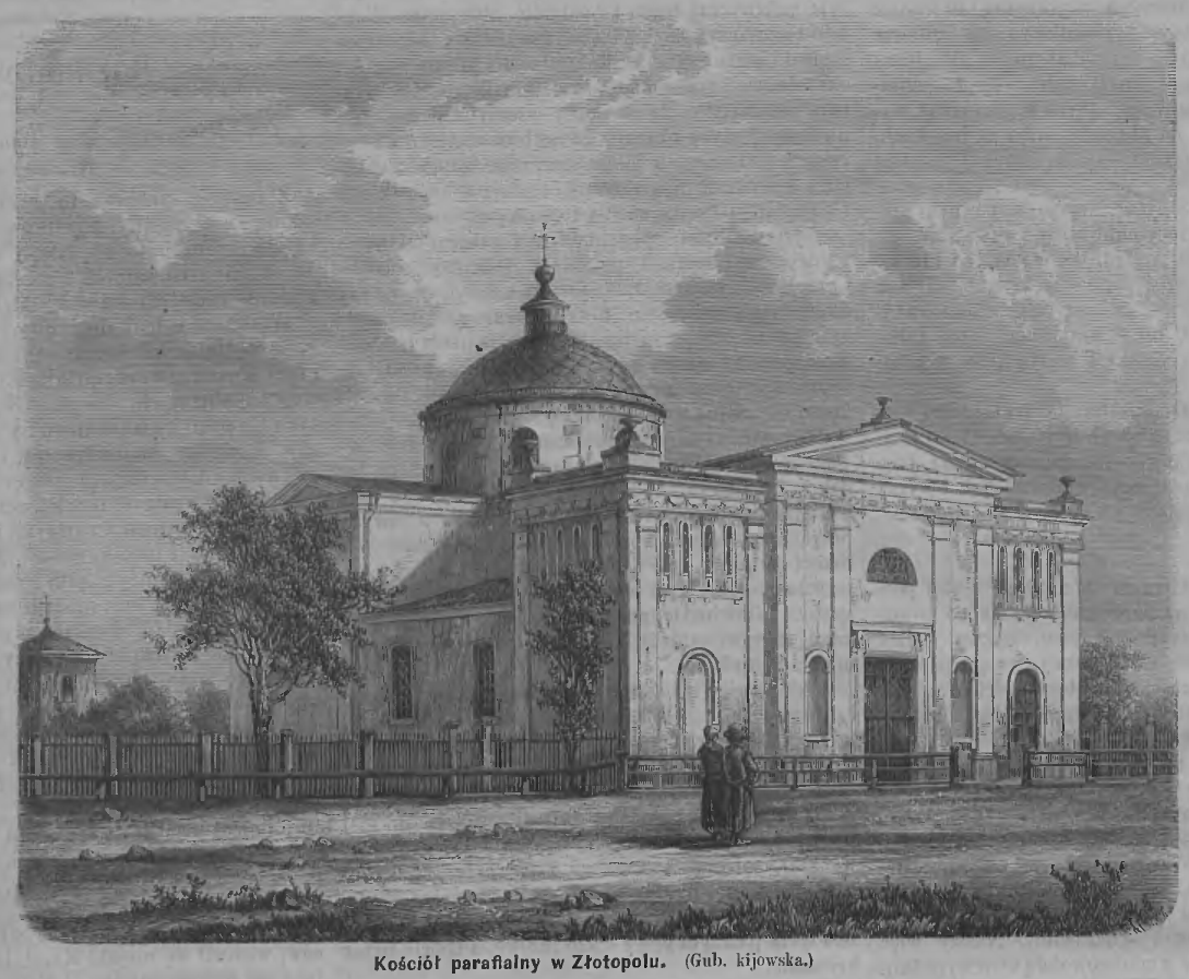 Fotografia przedstawiająca Description of the parish church in Zlotopol