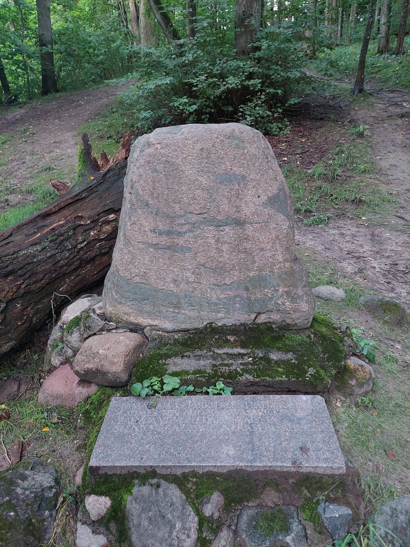 Adam Mickiewicz Stone in Kaunas