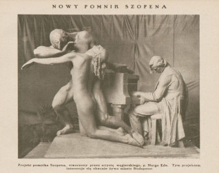 Projekt pomnika Fryderyka Chopina autorstwa Margó Ede