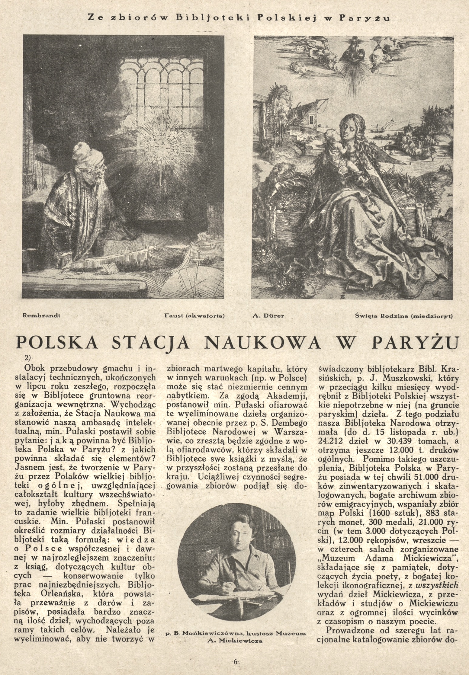 Photo showing Scientific Station of the Polish Academy of Arts and Sciences and the Mickiewicz Museum at the Polish Library in Paris