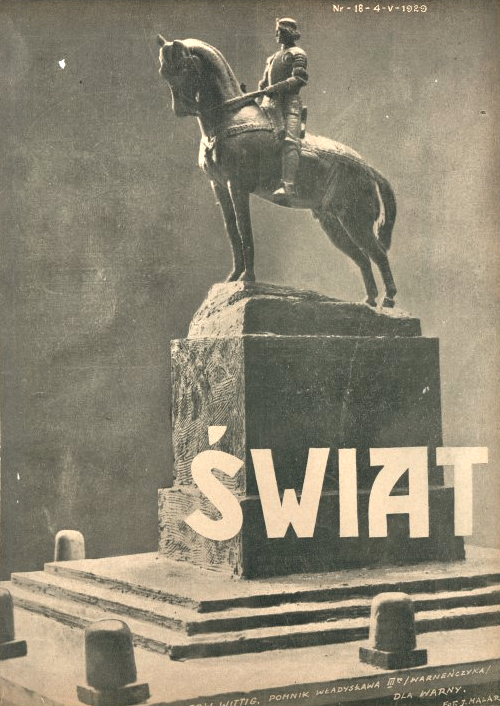 Photograph of the design for the monument to Vladislav III Varnaenko by Edward Witting