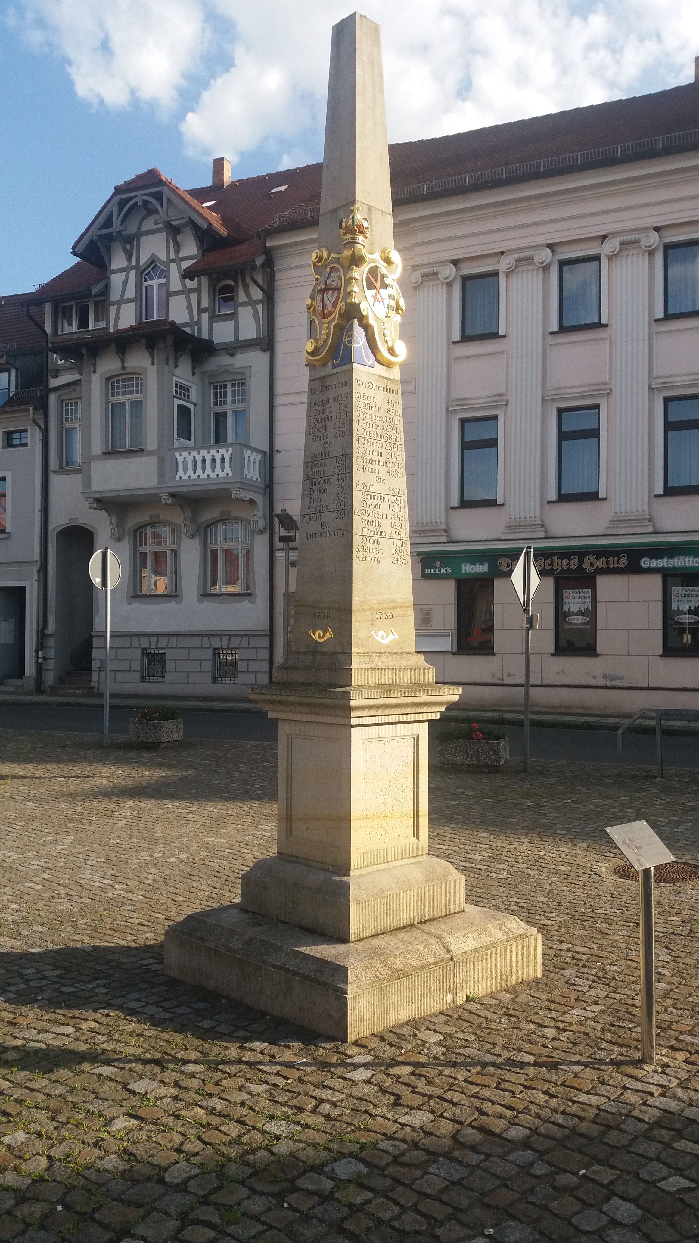 Polish-Saxon post office in Ortrand