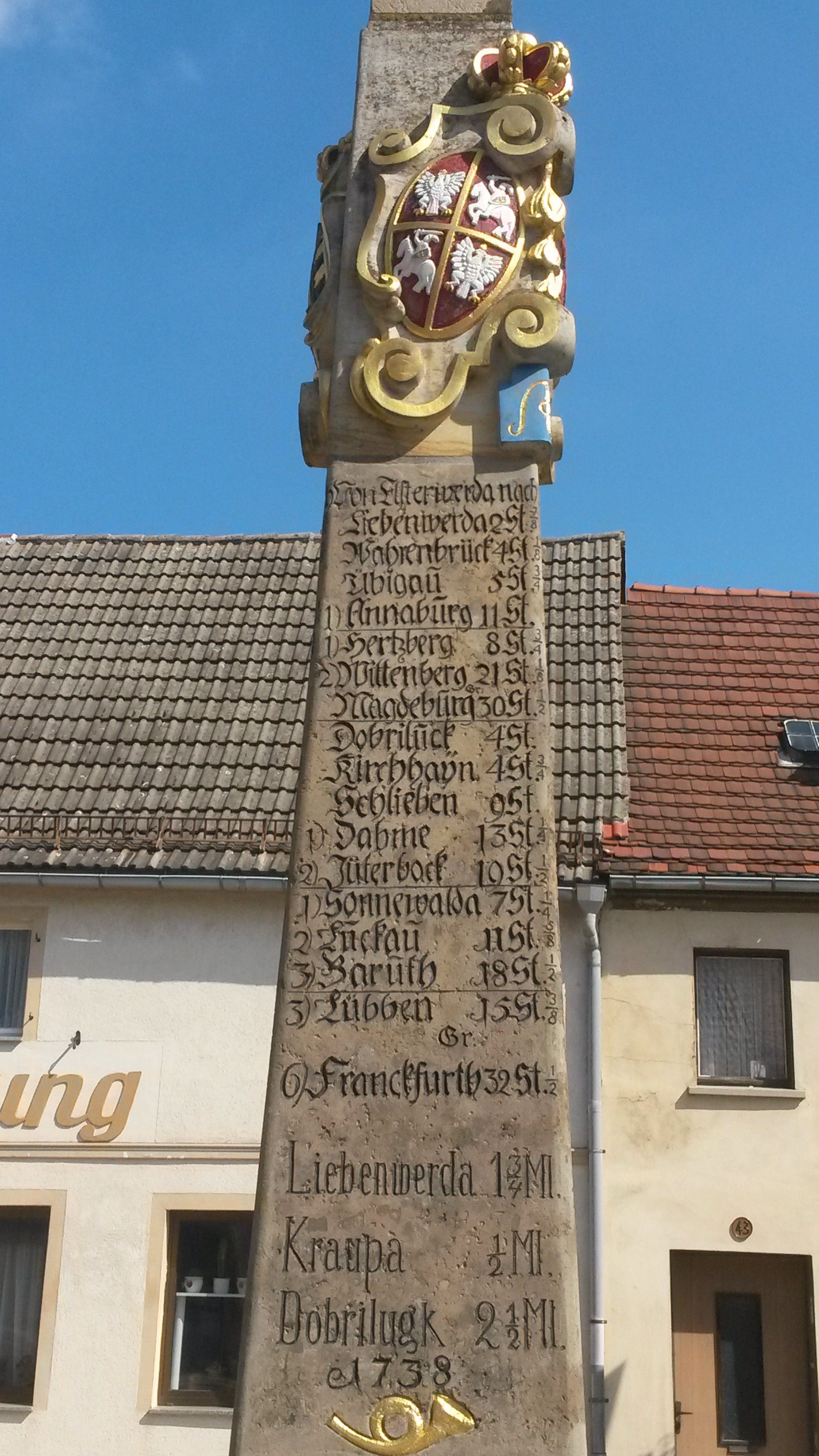 Polish-Saxon post office in Elsterwerda