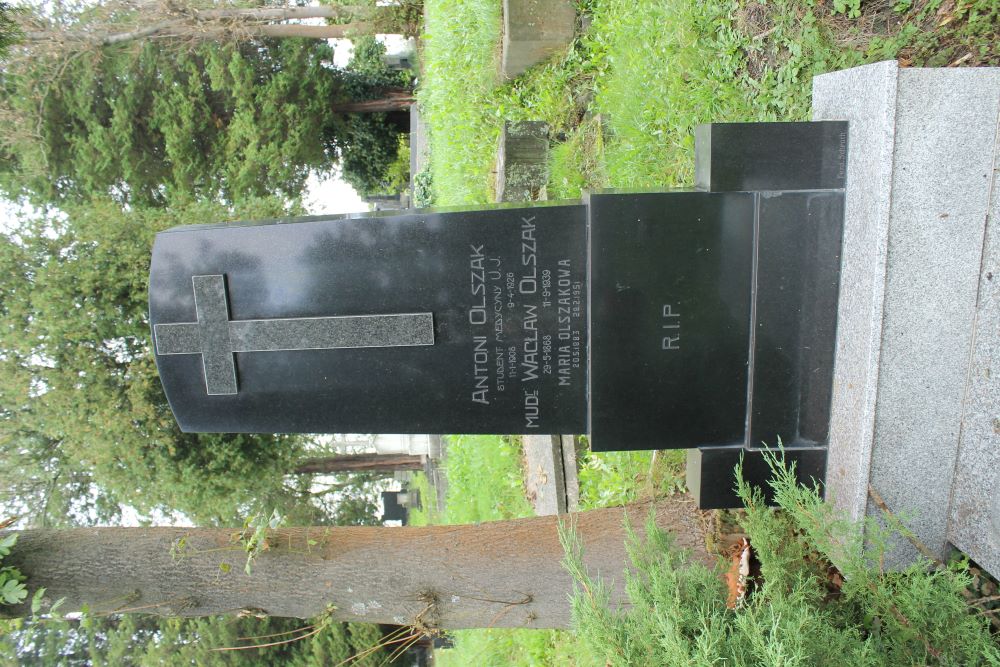 Tombstone of Antoni, Maria, Wacław Olszak