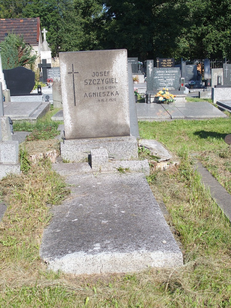 Fotografia przedstawiająca Tombstone of Josef and Agnieszka Szczygiel