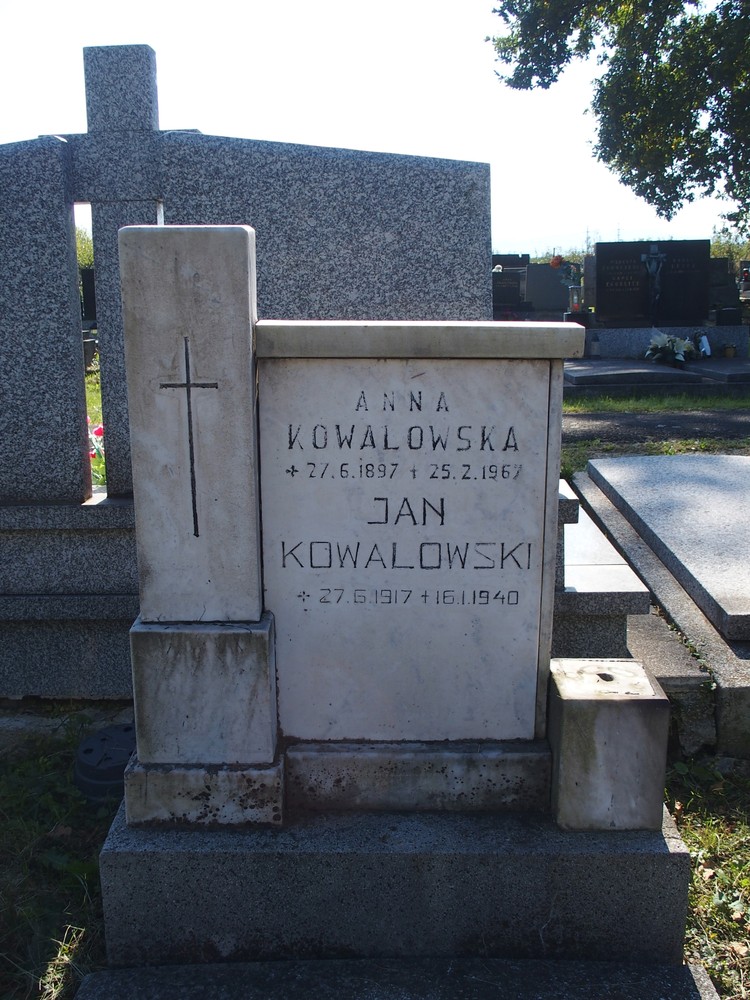 Fotografia przedstawiająca Tombstone of Anna and Jan Kowalski