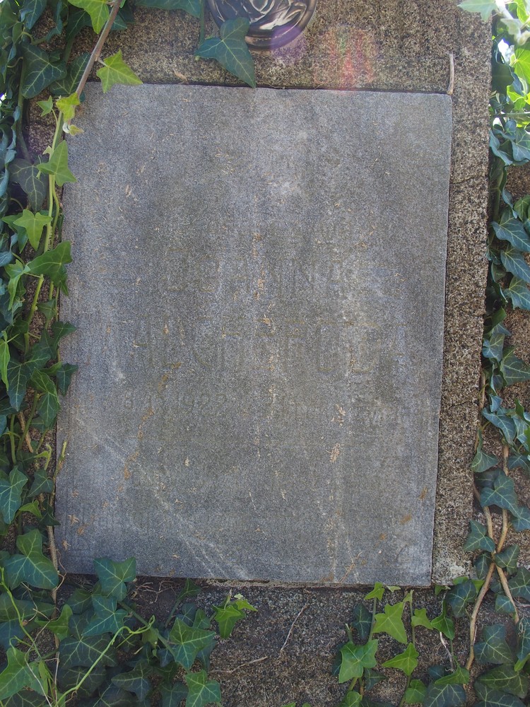 Fotografia przedstawiająca Tombstone of Joanna Malcherowa