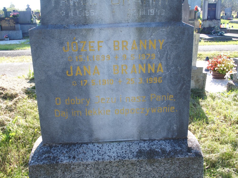 Fotografia przedstawiająca Tombstone of the Branny family