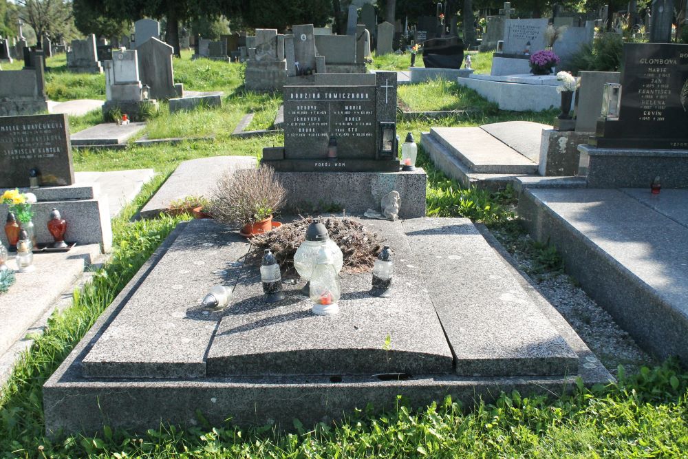 Tomiczkova family tombstone