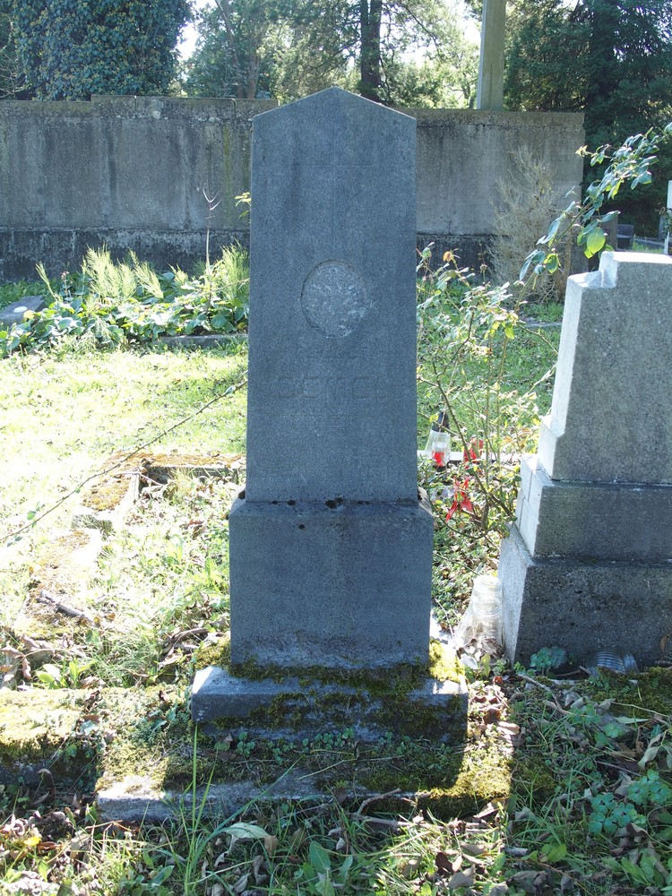 Fragment nagrobka Marii Demel i Augusta Demela, cmentarz w Karwinie (dzielnica Doły)