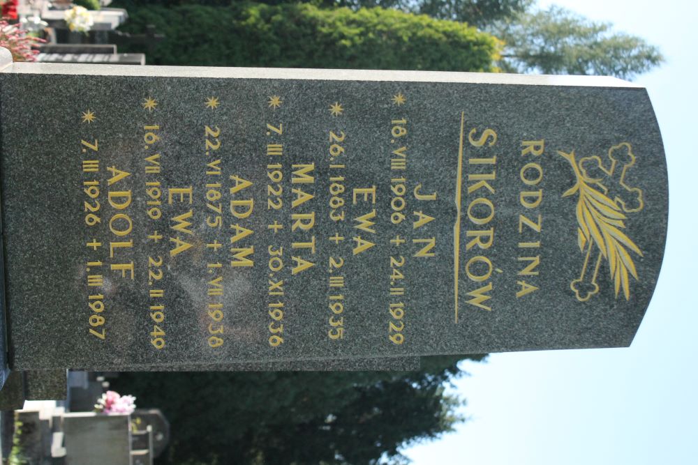 Tombstone of the Sikora family