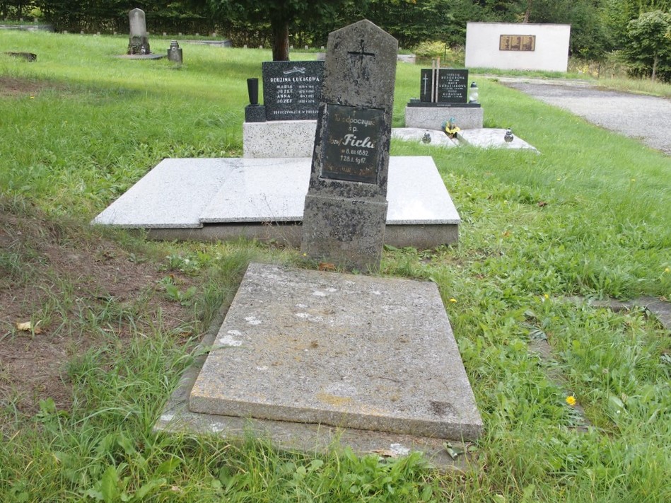 Tombstone of Josef Firla, Karviná cemetery (Doły district)