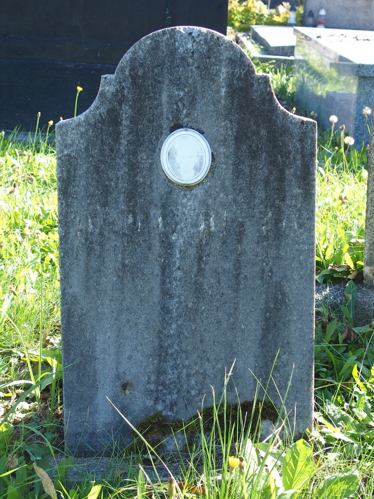 Fragment of Anna Duša's gravestone, Karviná cemetery (Doły district)
