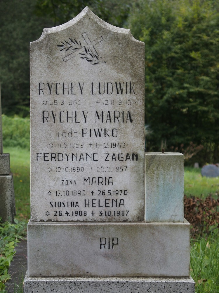 Photo montrant Tombstone of the Rychły and Zagan families