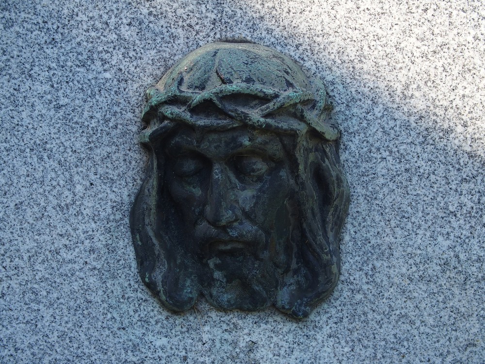 Fragment of a tombstone of the Kremce and Walach families, Karviná cemetery (Doły district)