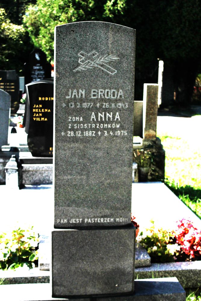 Tombstone of Anna and Jan Broda