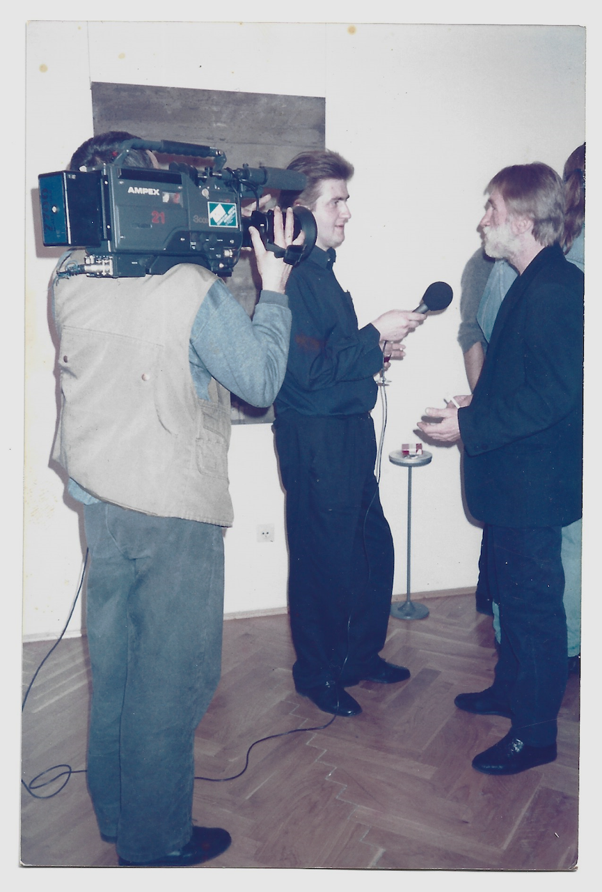 Photo from an exhibition at the Studio Gallery in Warsaw, 1992