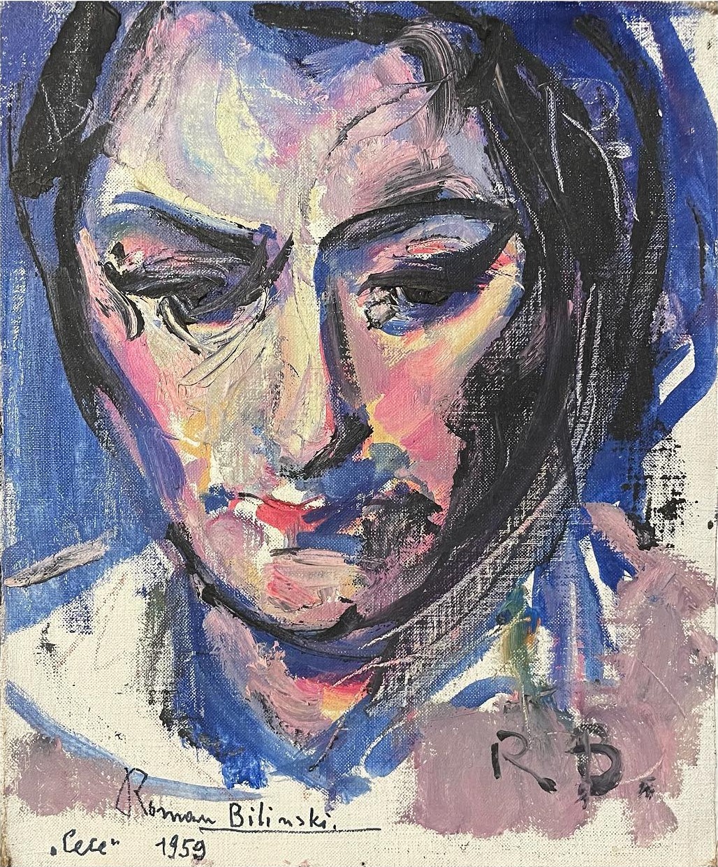 Roman Bilinski, portrait of Marcella Conte (Cecè), 1959