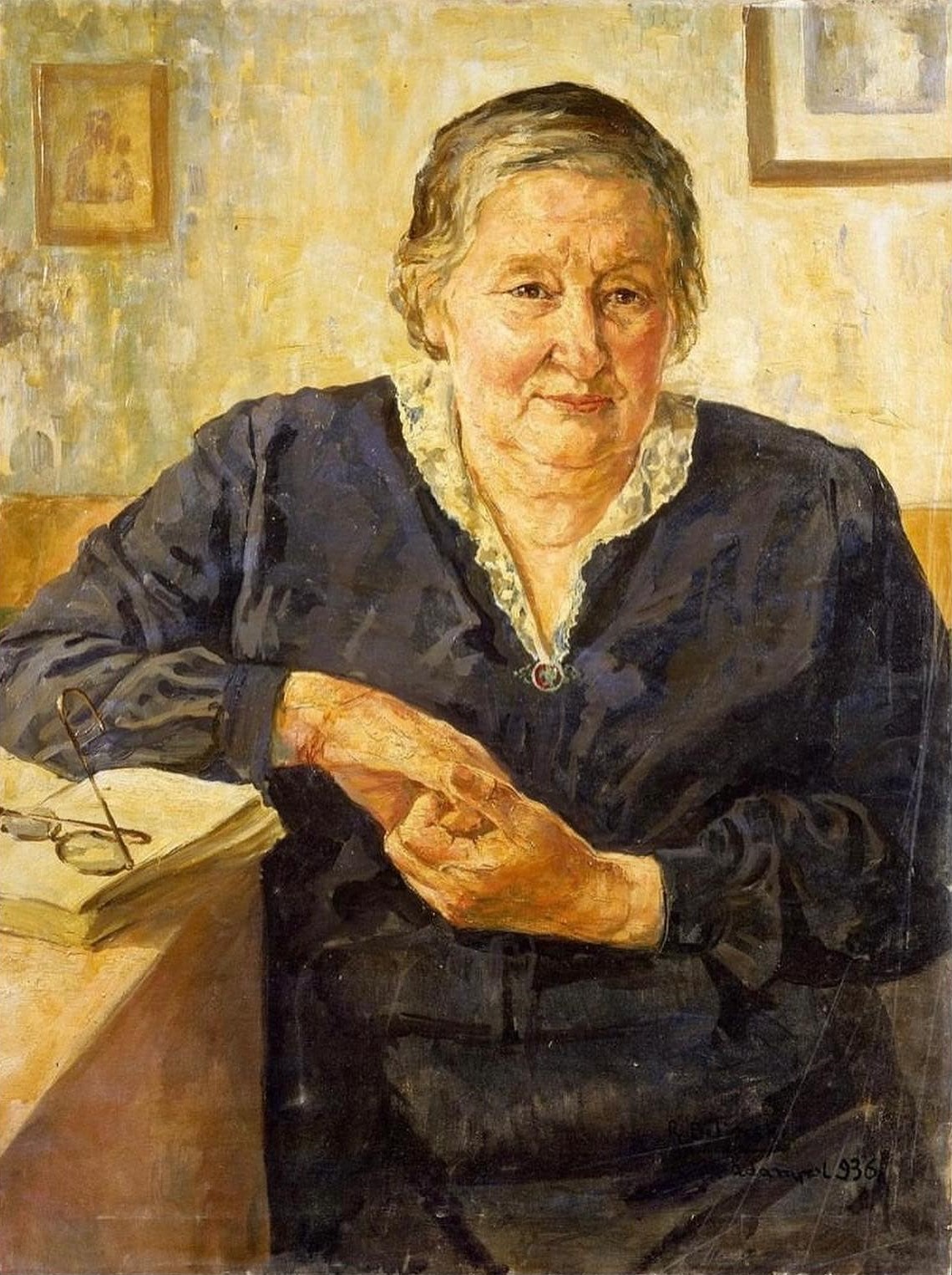 Roman Billiński, portrait of the Polish activist Zofia Ryza, 1936