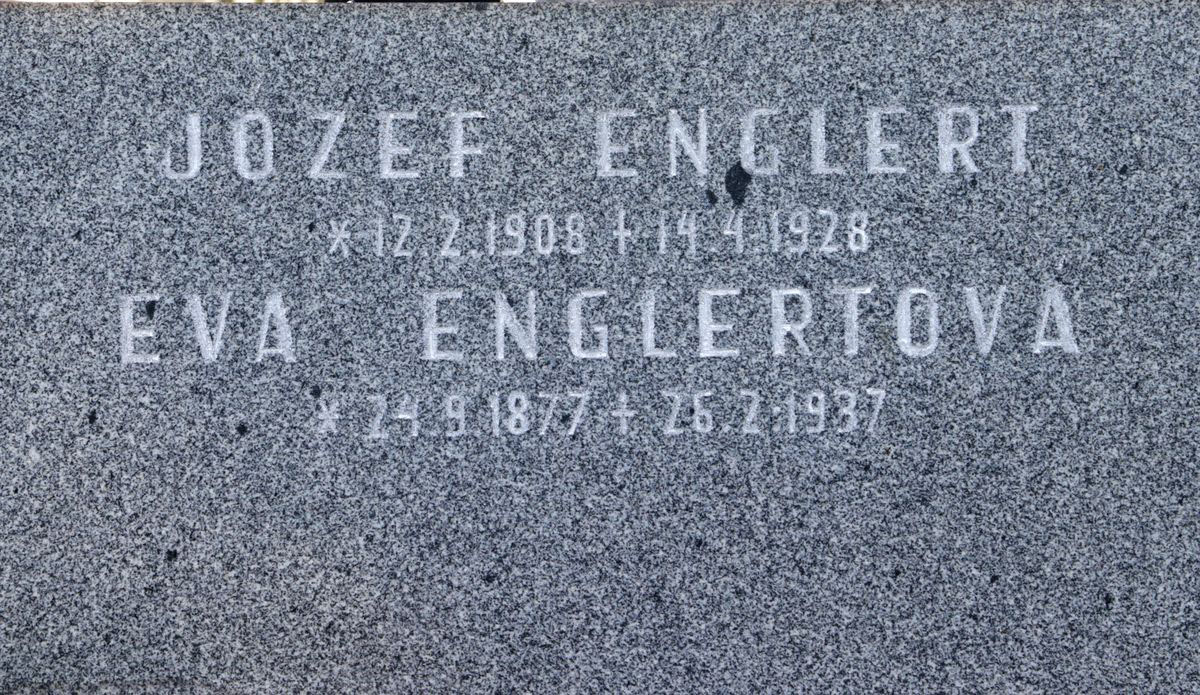 Inscription from the tombstone of the Englert family, Sibica cemetery