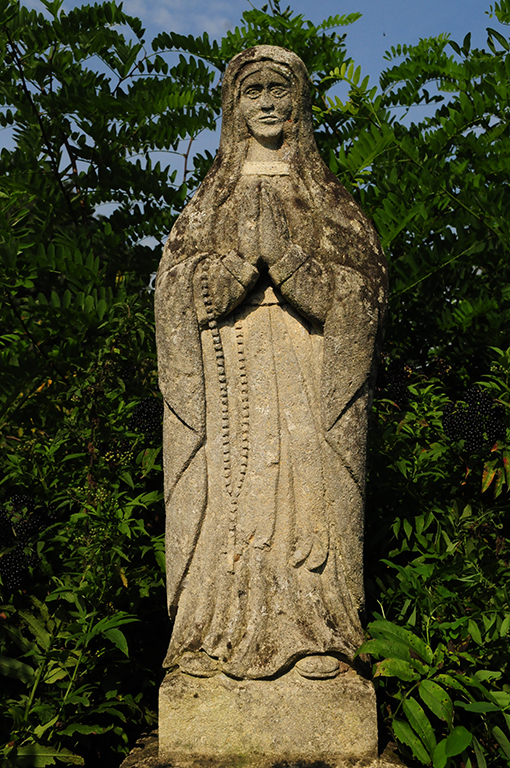 Fragment of Magdalena Oświcińska's tombstone, Celejów cemetery