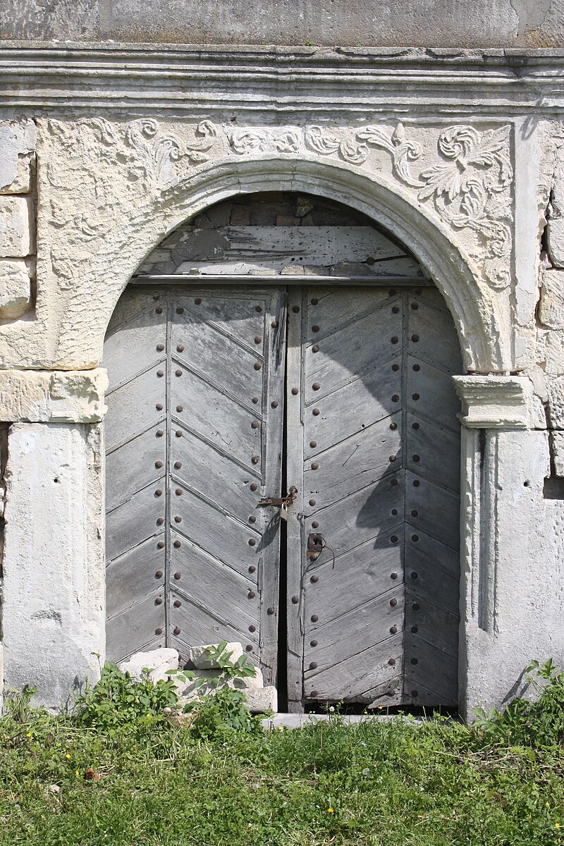 Main portal of the Holy Trinity Parish Church in Podhajce