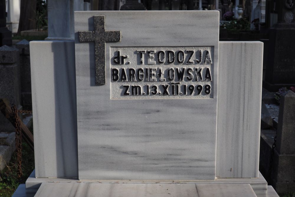 Tombstone of Teodosia Bargiełowska