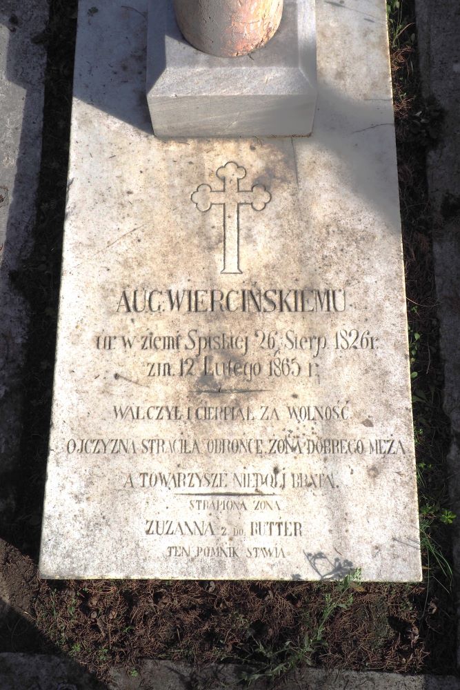 Tombstone of August Wiercinski