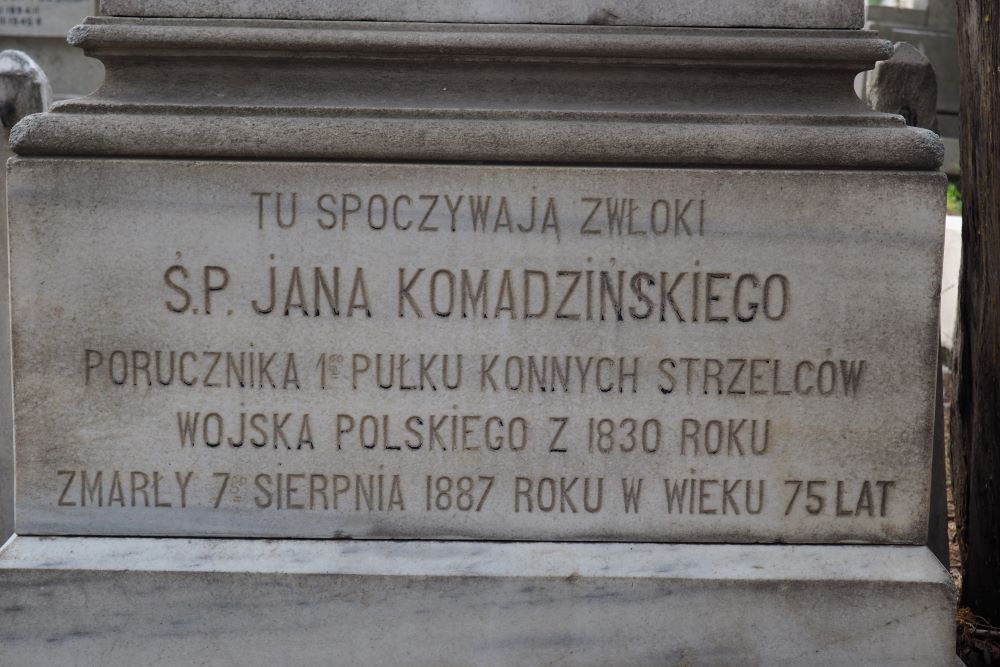 Tombstone of Jan Komadziński