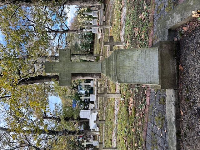 Tombstone of Anna Dochody, Catholic cemetery in Adampol