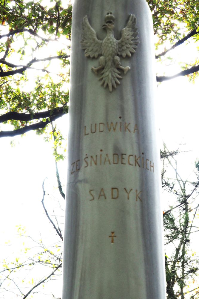 Tombstone of Ludwika Sadyk, née Śniadecka